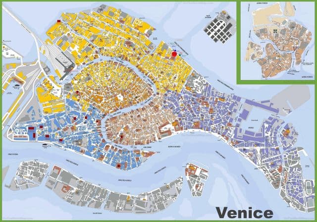 Venice city map