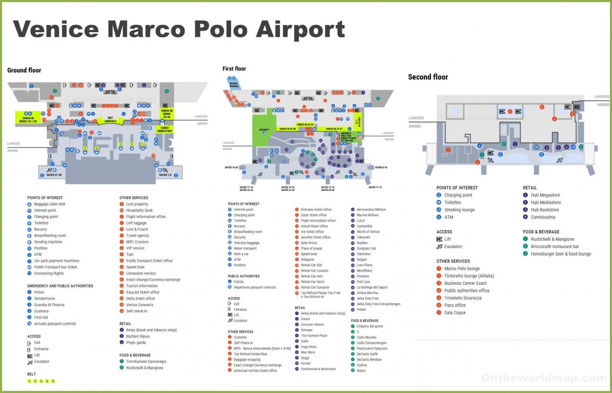 Venice airport terminal map