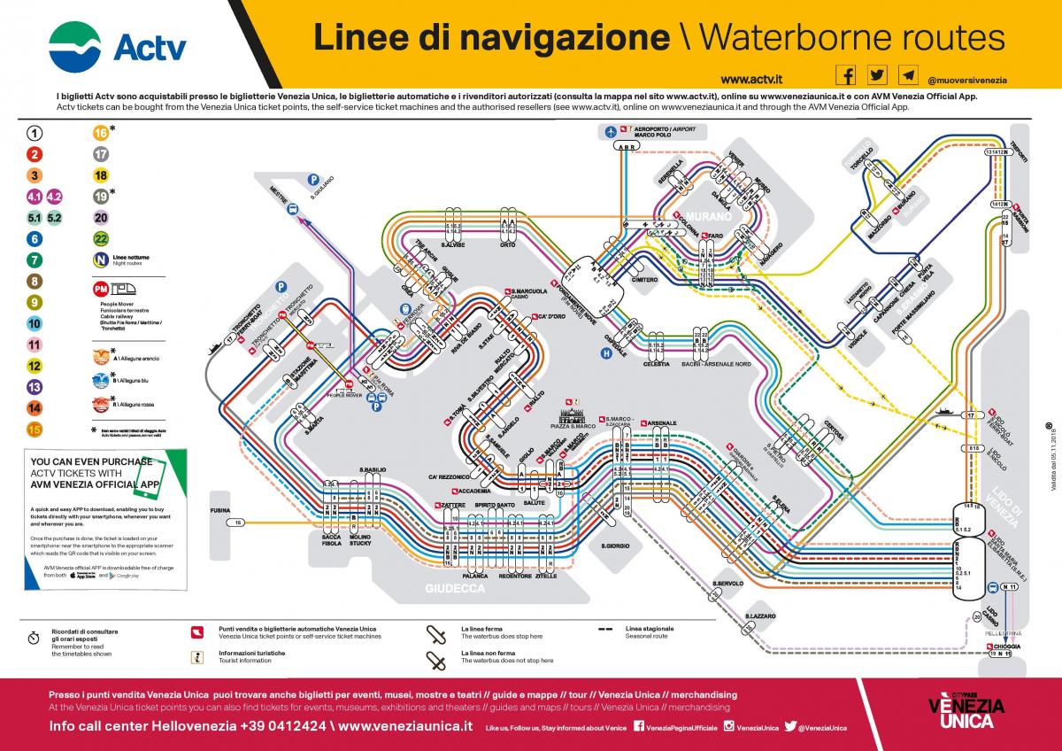 Venice bus station map