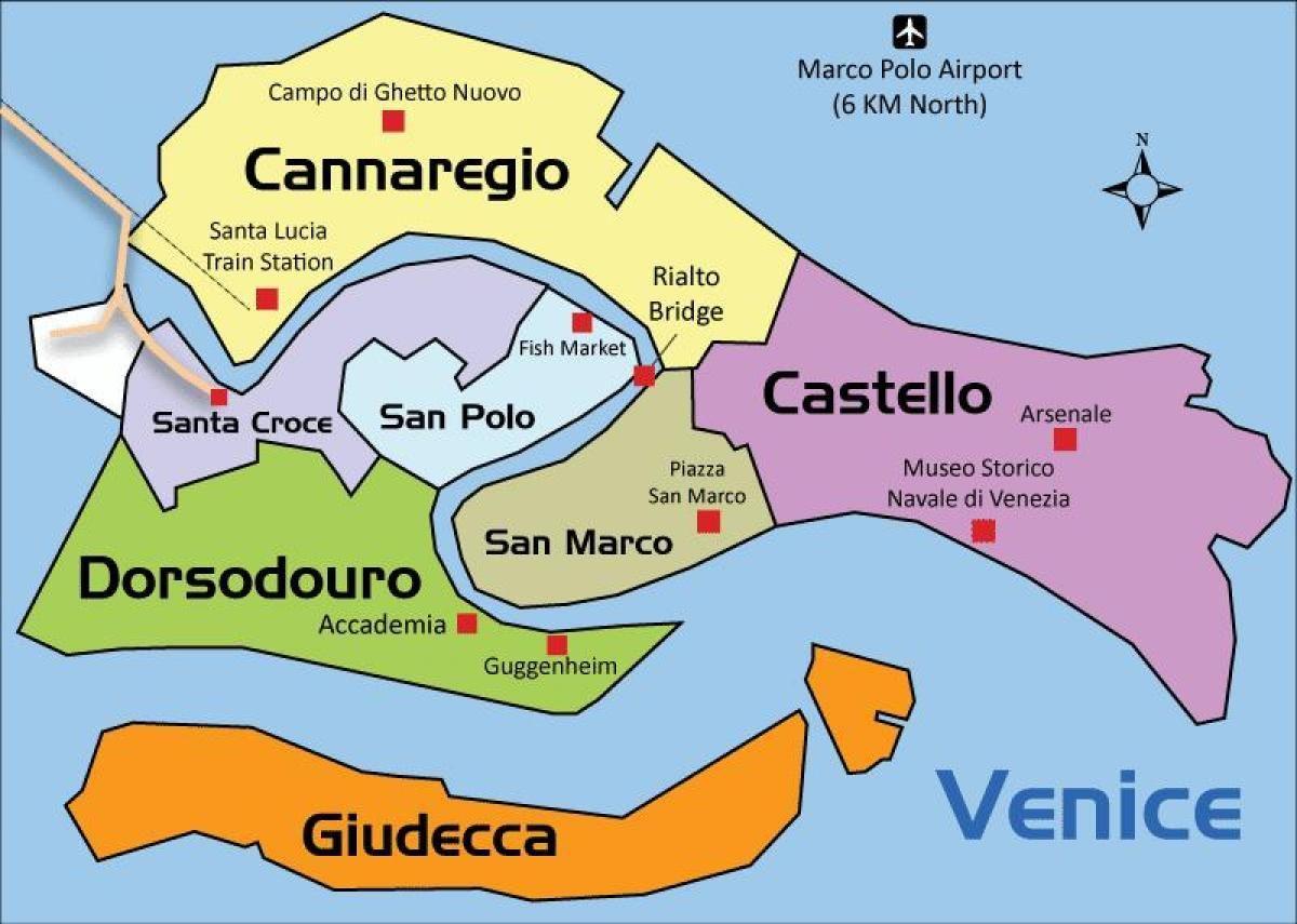 Venice neighborhoods map