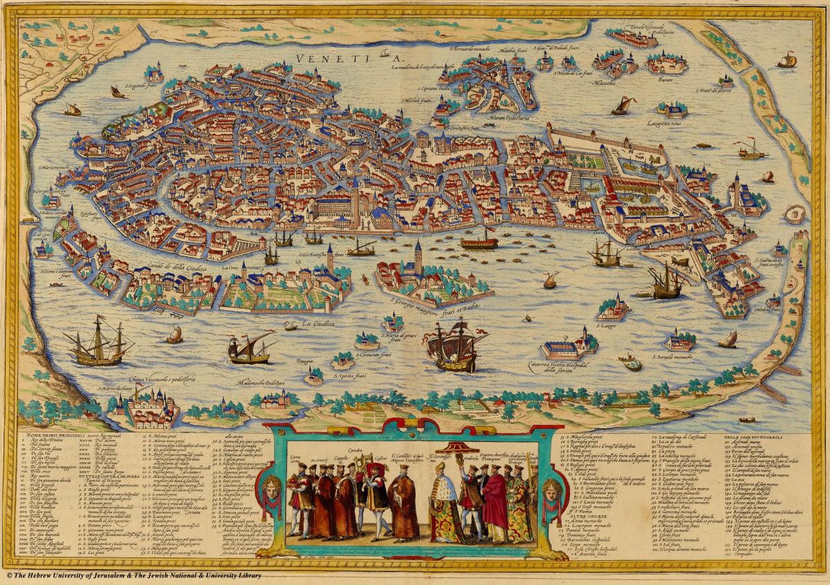 Venice antique map